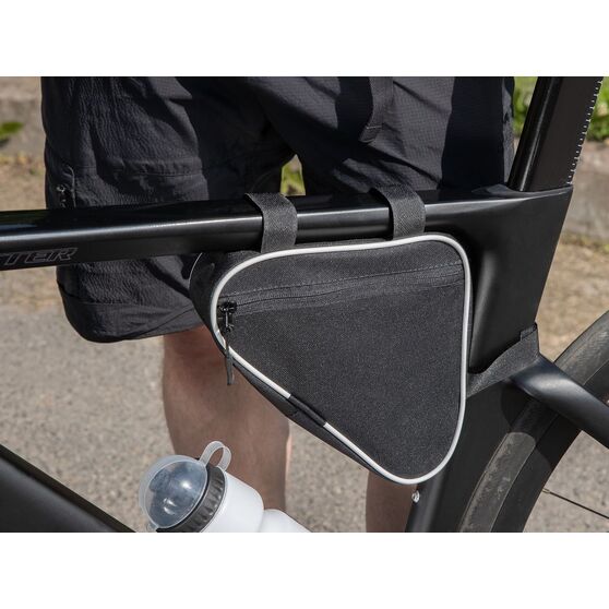 Велосумка на раму BikeLine Mini, черная с белым-6