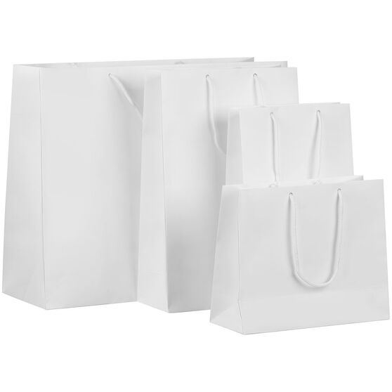Пакет бумажный с ламинацией Lami Tote L, белый-3