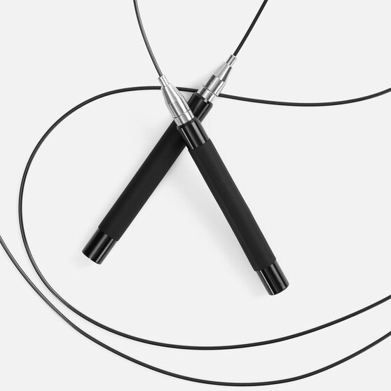 Скоростная скакалка Profi Comfi, черная-2