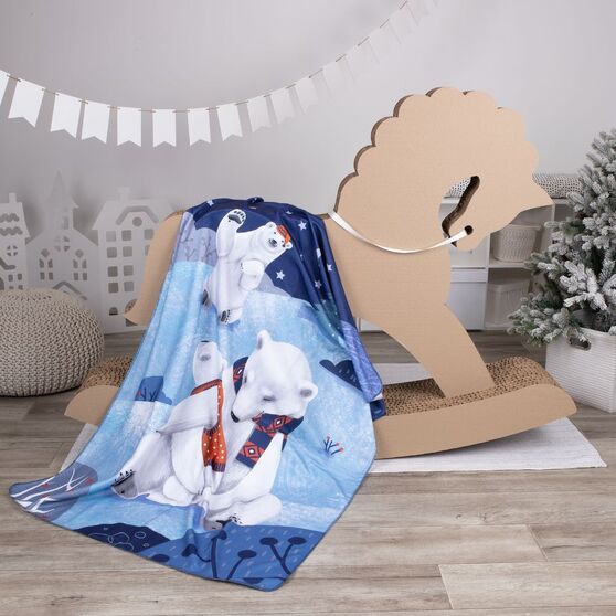 Флисовый плед Wintart Bear-5