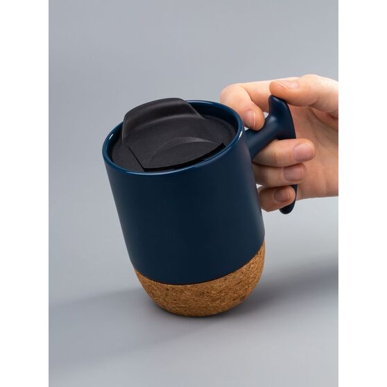 Кружка Corky Grip, синяя-6