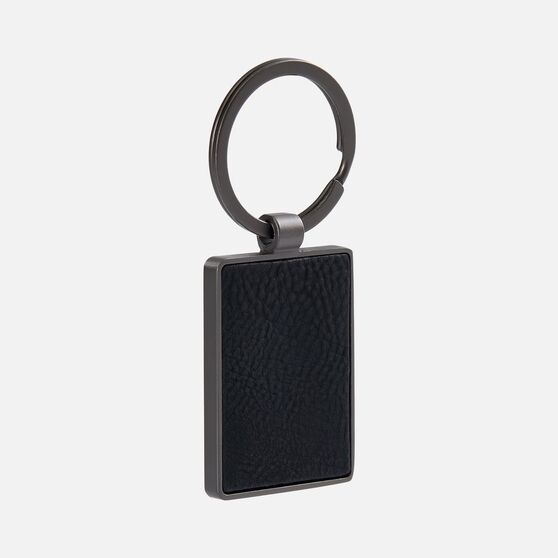 Брелок Gun Metal Leather Rectangle, графитовый-1