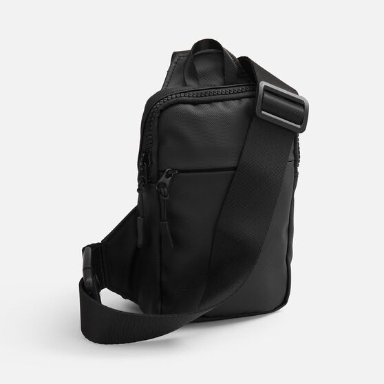 Спортивная кросс-боди сумка UrbanHike, черная-1
