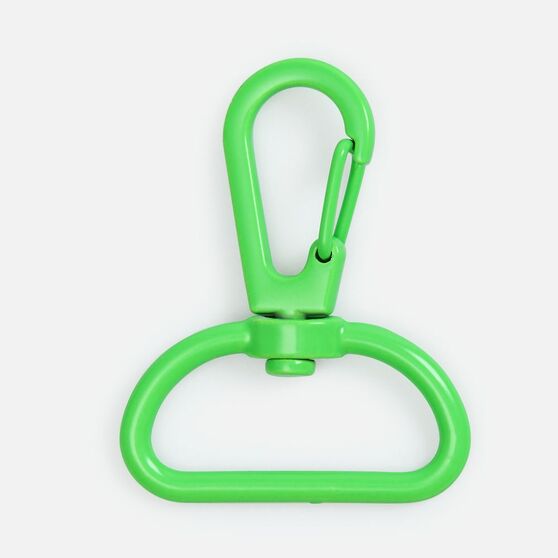 Застежка-карабин Snap Hook, L, зеленый неон-1