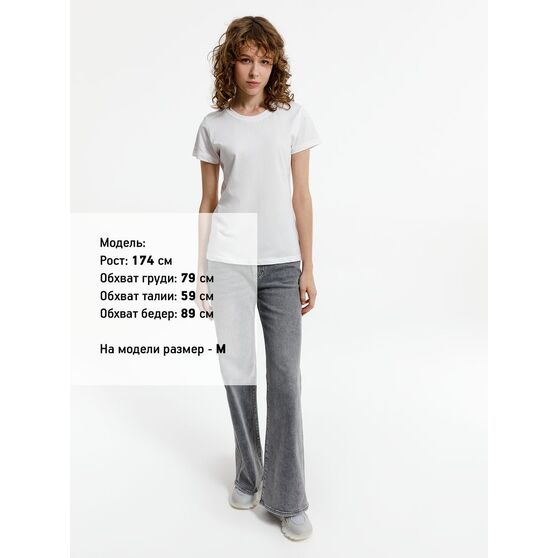Футболка женская T-bolka Lady, белая (белоснежная)-4