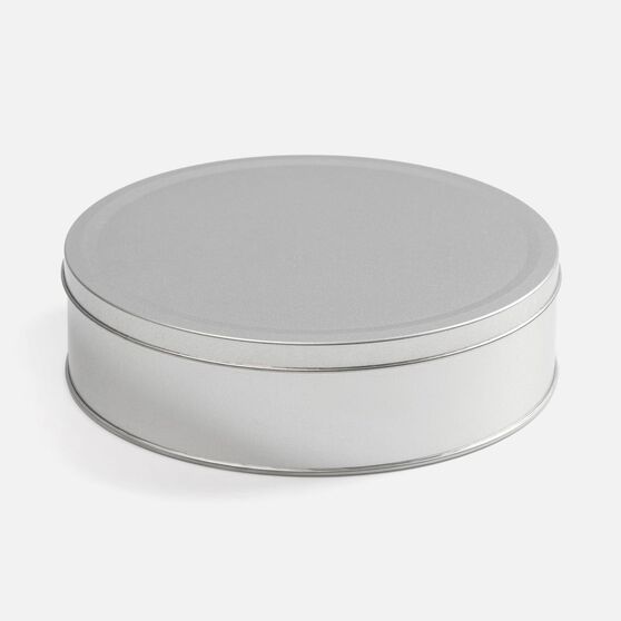 Коробка Pragmax L, круглая, серебристая-1