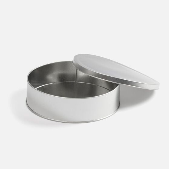 Коробка Pragmax L, круглая, серебристая-2