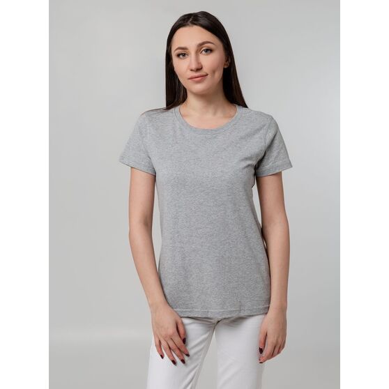 Футболка женская T-bolka Stretch Lady, серый меланж-10