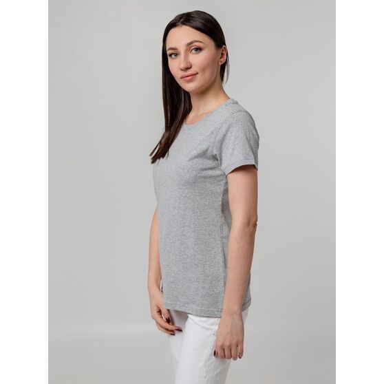 Футболка женская T-bolka Stretch Lady, серый меланж-12