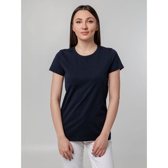 Футболка женская T-bolka Stretch Lady, темно-синяя (navy)-5