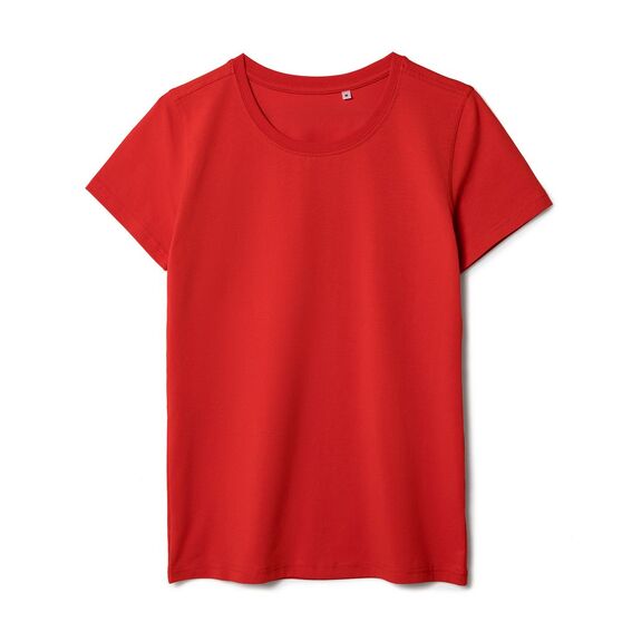 Футболка женская T-bolka Stretch Lady, красная-1