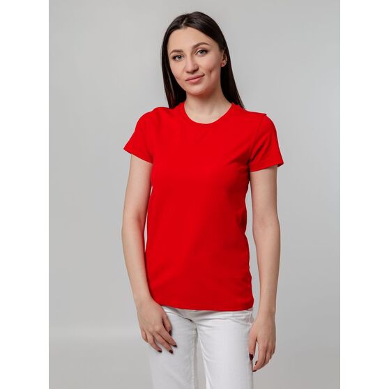Футболка женская T-bolka Stretch Lady, красная-5