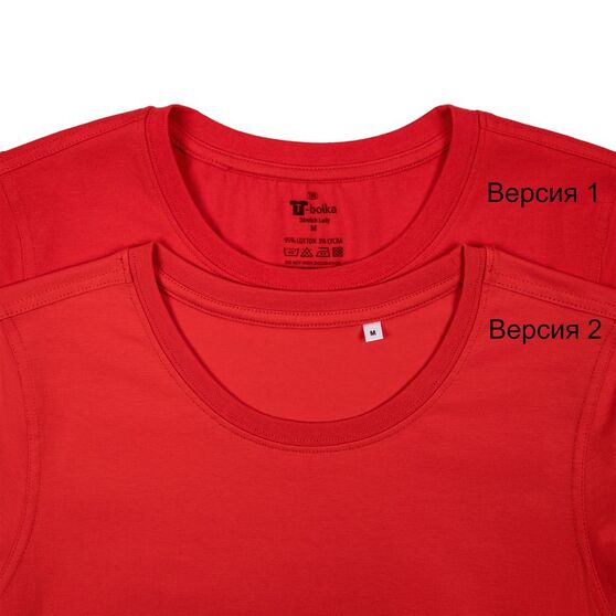 Футболка женская T-bolka Stretch Lady, красная-3