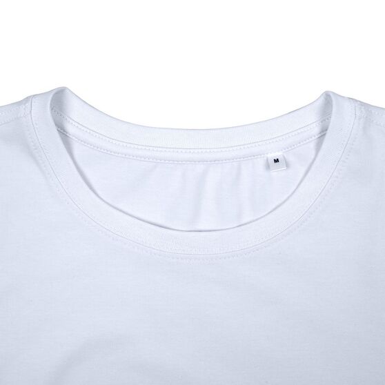 Футболка женская T-bolka Stretch Lady, белая (холодный оттенок)-3