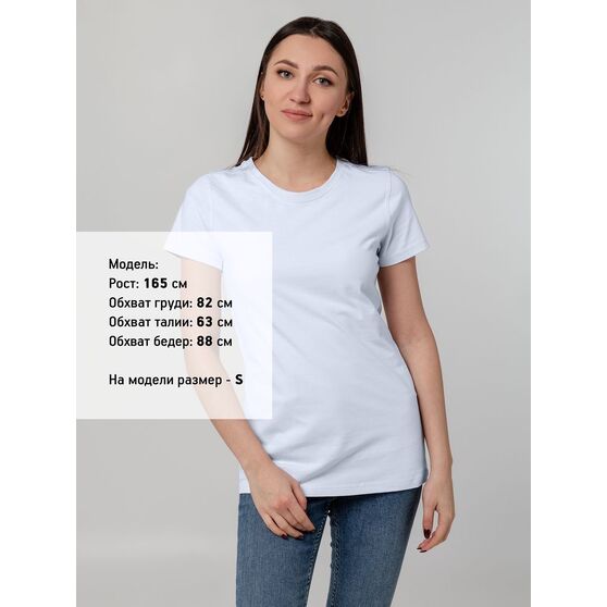 Футболка женская T-bolka Stretch Lady, белая (холодный оттенок)-4