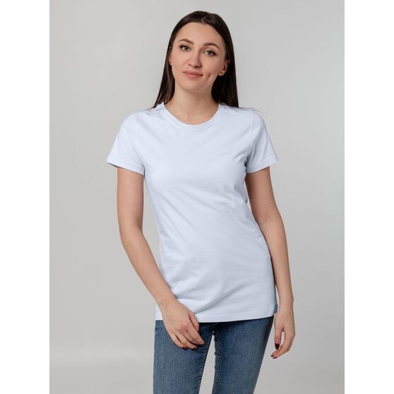 Футболка женская T-bolka Stretch Lady, белая (холодный оттенок)-5