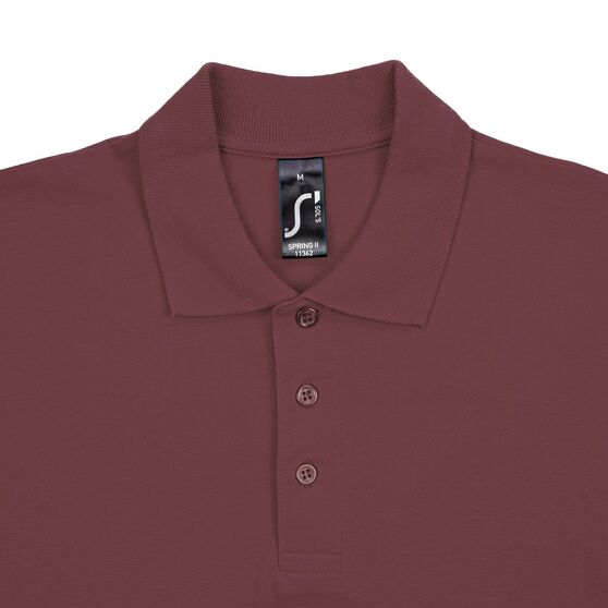 Рубашка поло мужская Spring 210, бордовая-3