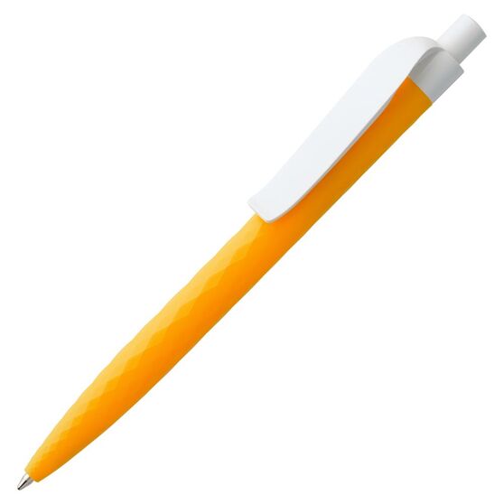 Ручка шариковая Prodir QS01 PMP-P, оранжевая с белым-1
