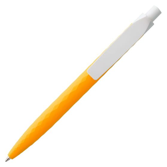 Ручка шариковая Prodir QS01 PMP-P, оранжевая с белым-3