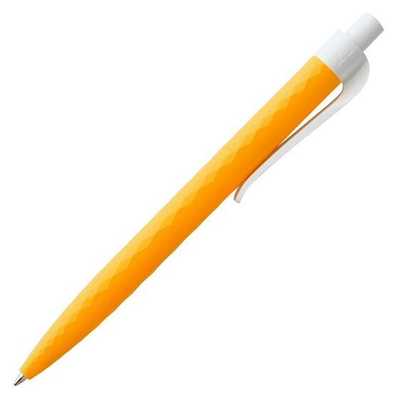 Ручка шариковая Prodir QS01 PMP-P, оранжевая с белым-4