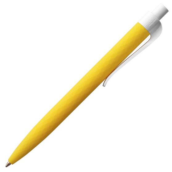 Ручка шариковая Prodir QS01 PMP-P, желтая с белым-3