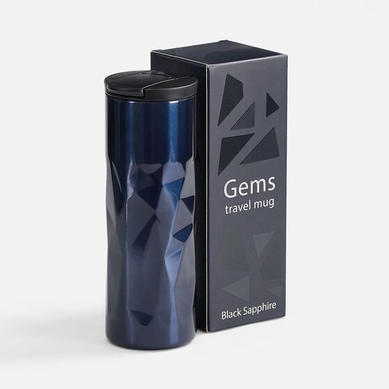 Термостакан Gems Black Sapphire, черный сапфир (синий)-10