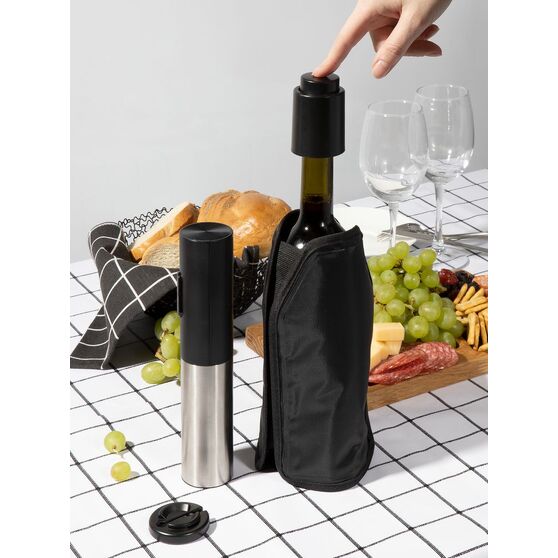 Винный набор Winetura, черный-4