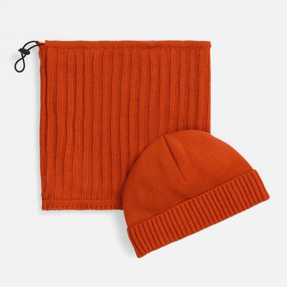 Шапка ComFleece, темно-оранжевая (кирпичная)-3