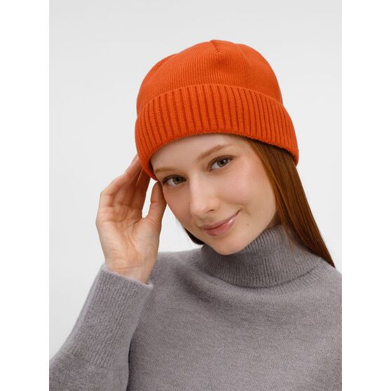 Шапка ComFleece, темно-оранжевая (кирпичная)-5