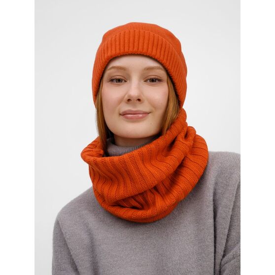 Шапка ComFleece, темно-оранжевая (кирпичная)-6