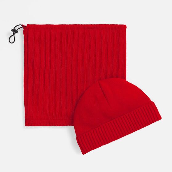Шапка ComFleece, красная-3