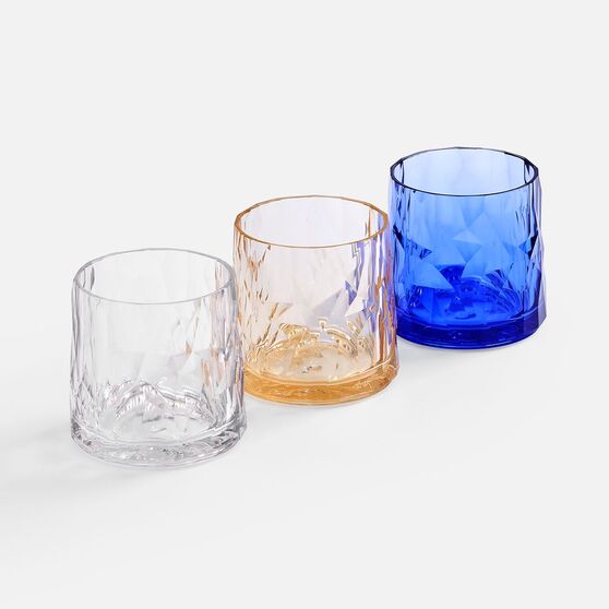 Стакан небьющийся Sate Crystal, вращающийся, прозрачный золотистый-4