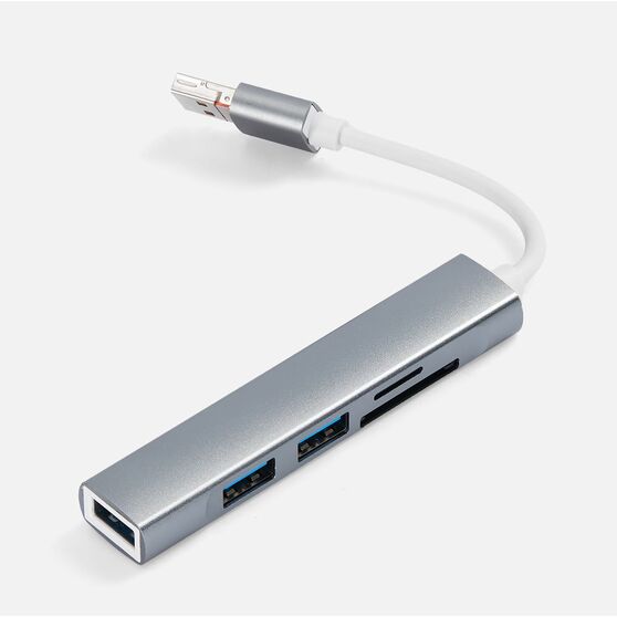 USB-хаб Slotto, серый-1