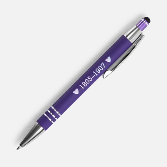 Ручка шариковая Sansen Soft Touch со стилусом, фиолетовая-8