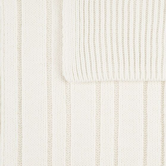 Шарф Knit Beat, белый (молочный)-4