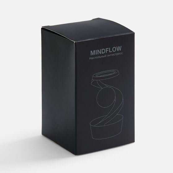 Настольный антистресс Mindflow, черный с серебристым-8