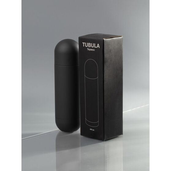 Термос Tubula Soft Touch, черный-6