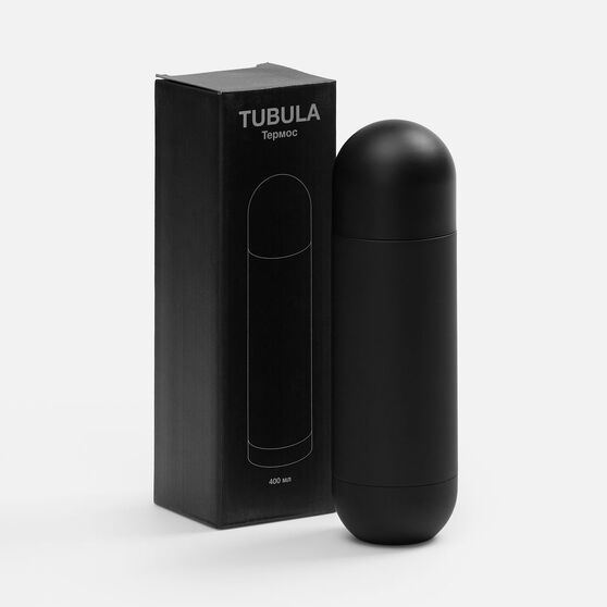 Термос Tubula Soft Touch, черный-11