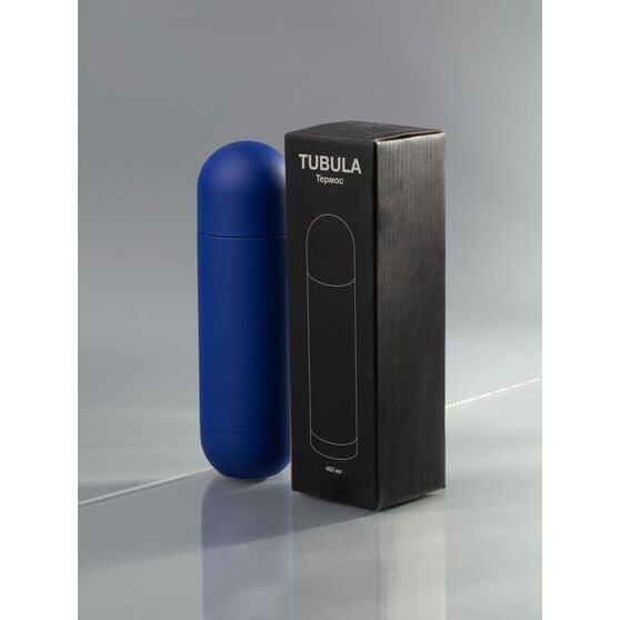 Термос Tubula Soft Touch, синий-6