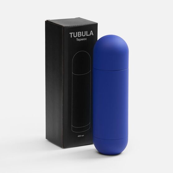 Термос Tubula Soft Touch, синий-11