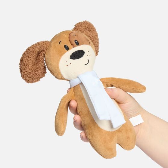Мягкая игрушка Beastie Toys, собачка с белым шарфом-2