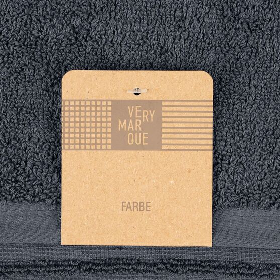 Полотенце Farbe, среднее, темно-серое-5
