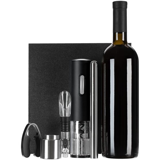 Винный набор Wine Diesel, черный-1