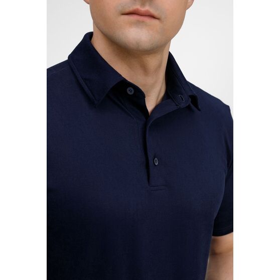 Рубашка поло унисекс Senti, темно-синяя-7