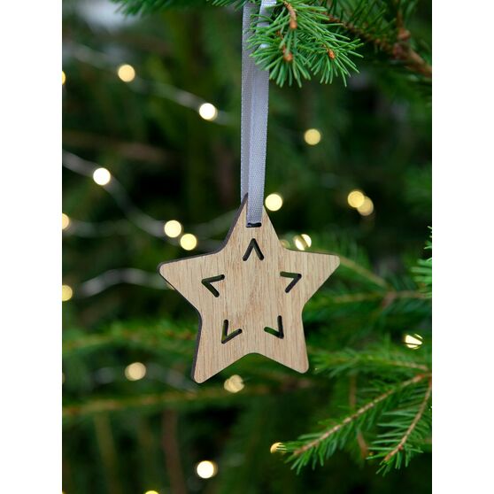 Деревянная подвеска Christmate, звезда-4