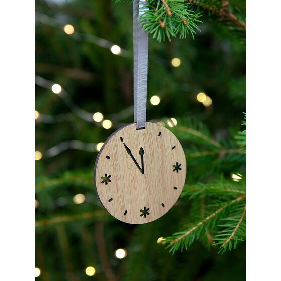Деревянная подвеска Christmate, часы-4