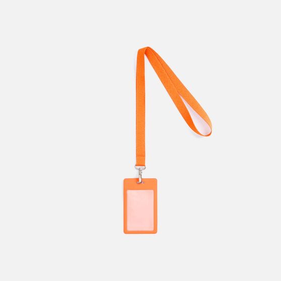Лента для бейджа Pin, светло-оранжевая-2