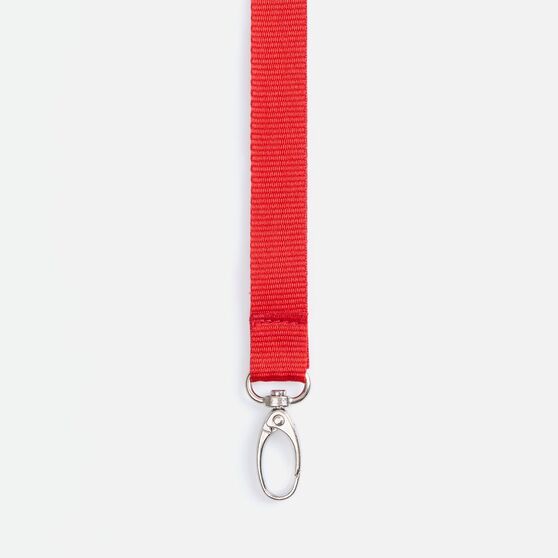 Лента для бейджа Pin, красная-3