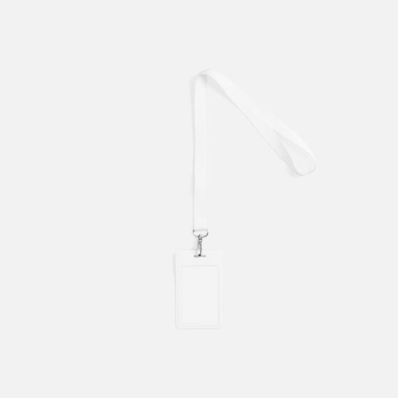 Лента для бейджа Pin, белая-2