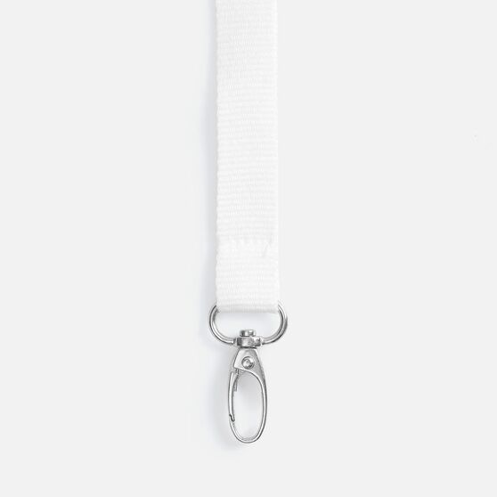 Лента для бейджа Pin, белая-3